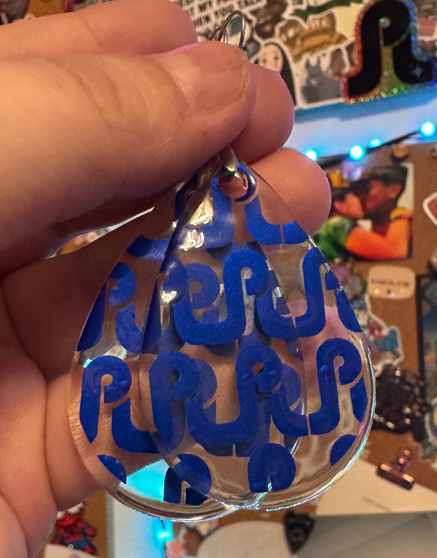 Single Layer Pretty Lights Teardrop Earrings