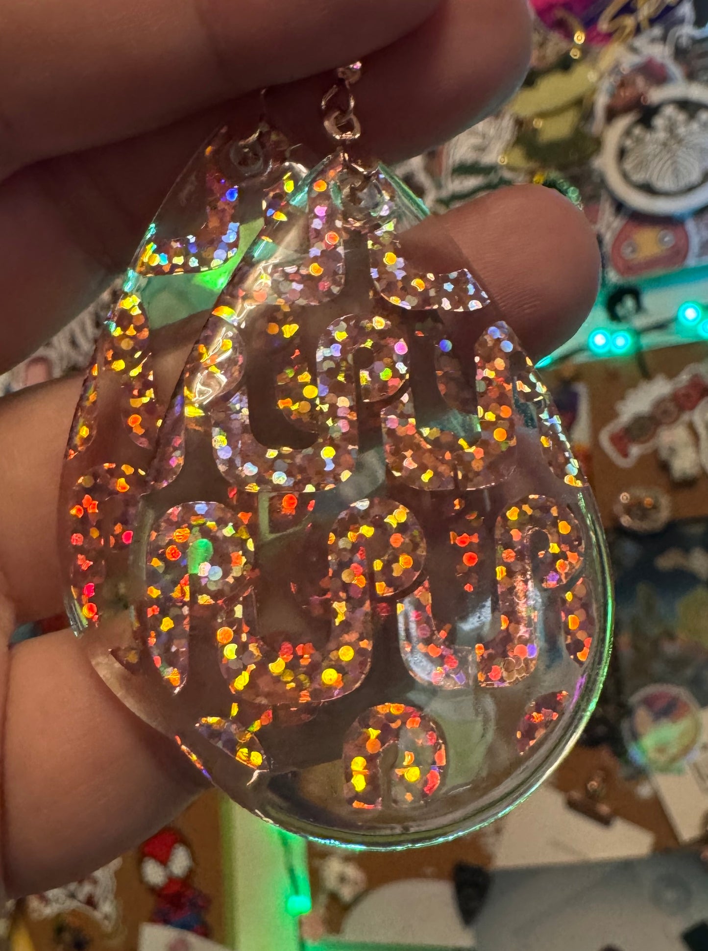 Single Layer Pretty Lights Teardrop Earrings