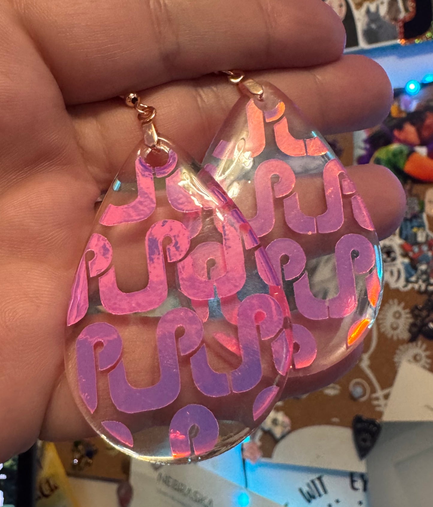 Single Layer Pretty Lights Teardrop Earrings