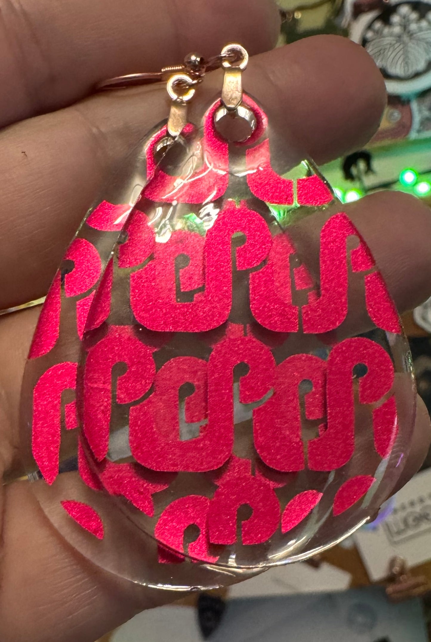 Single Layer Pretty Lights Teardrop Earrings