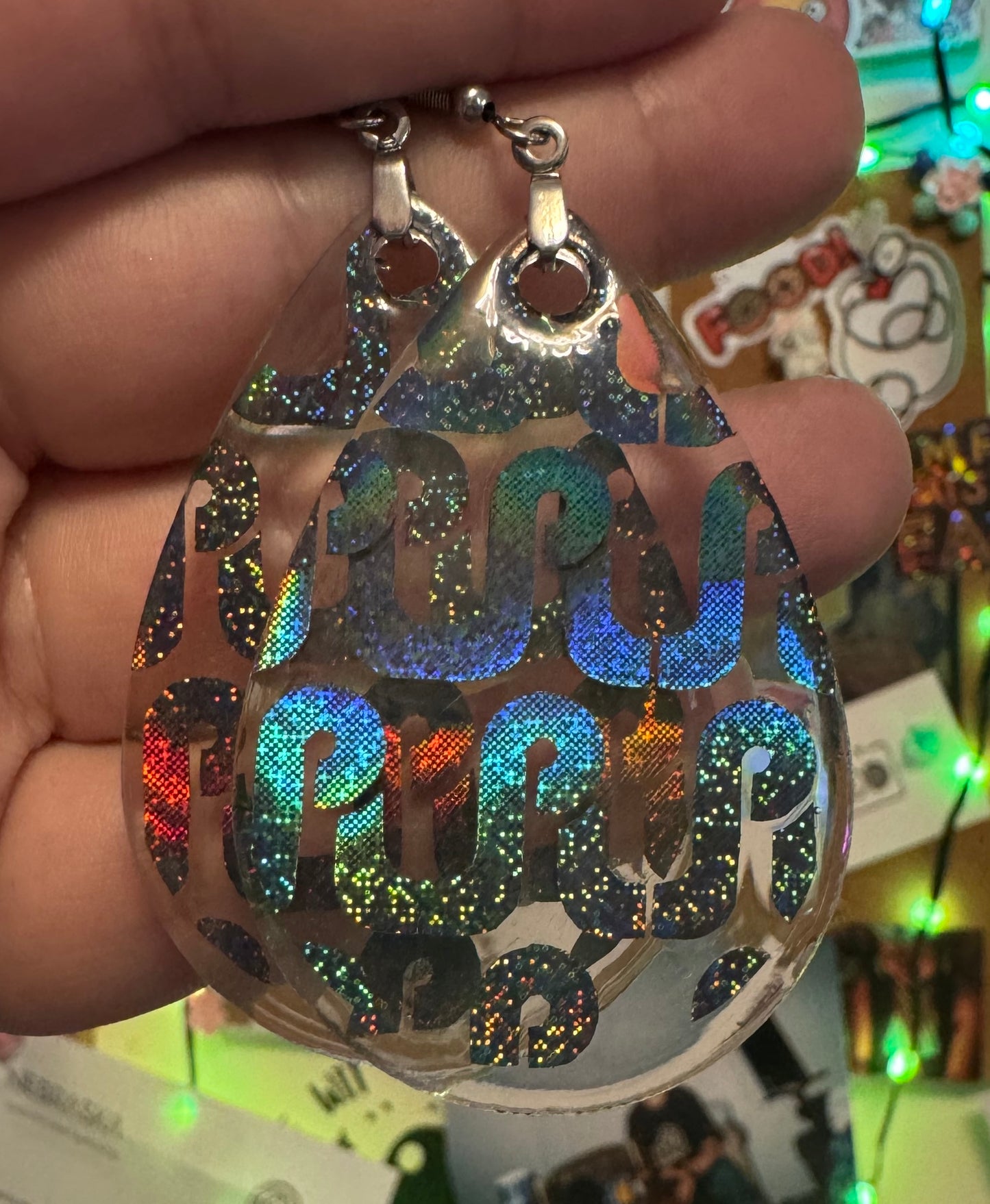 Single Layer Pretty Lights Teardrop Earrings