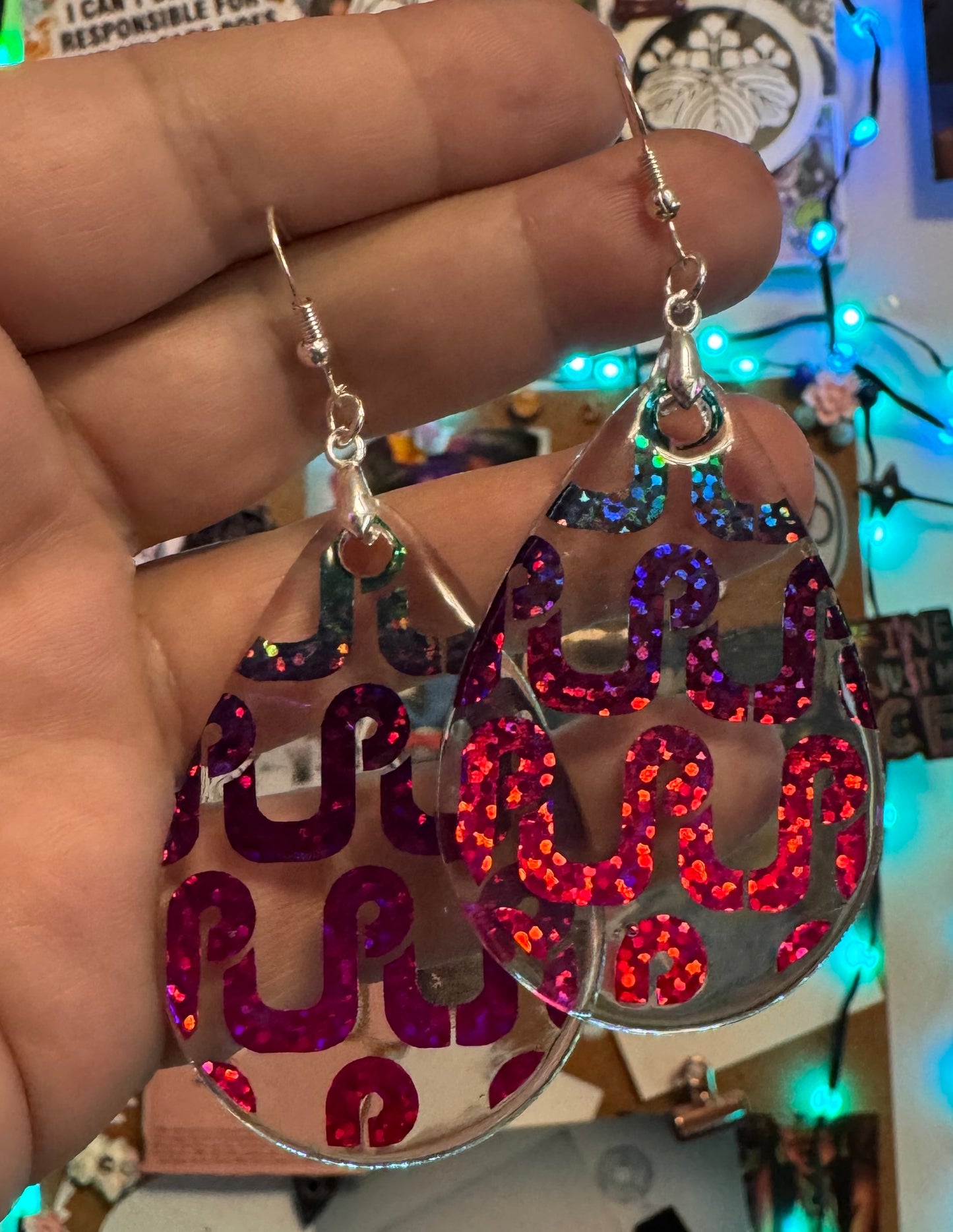 Single Layer Pretty Lights Teardrop Earrings