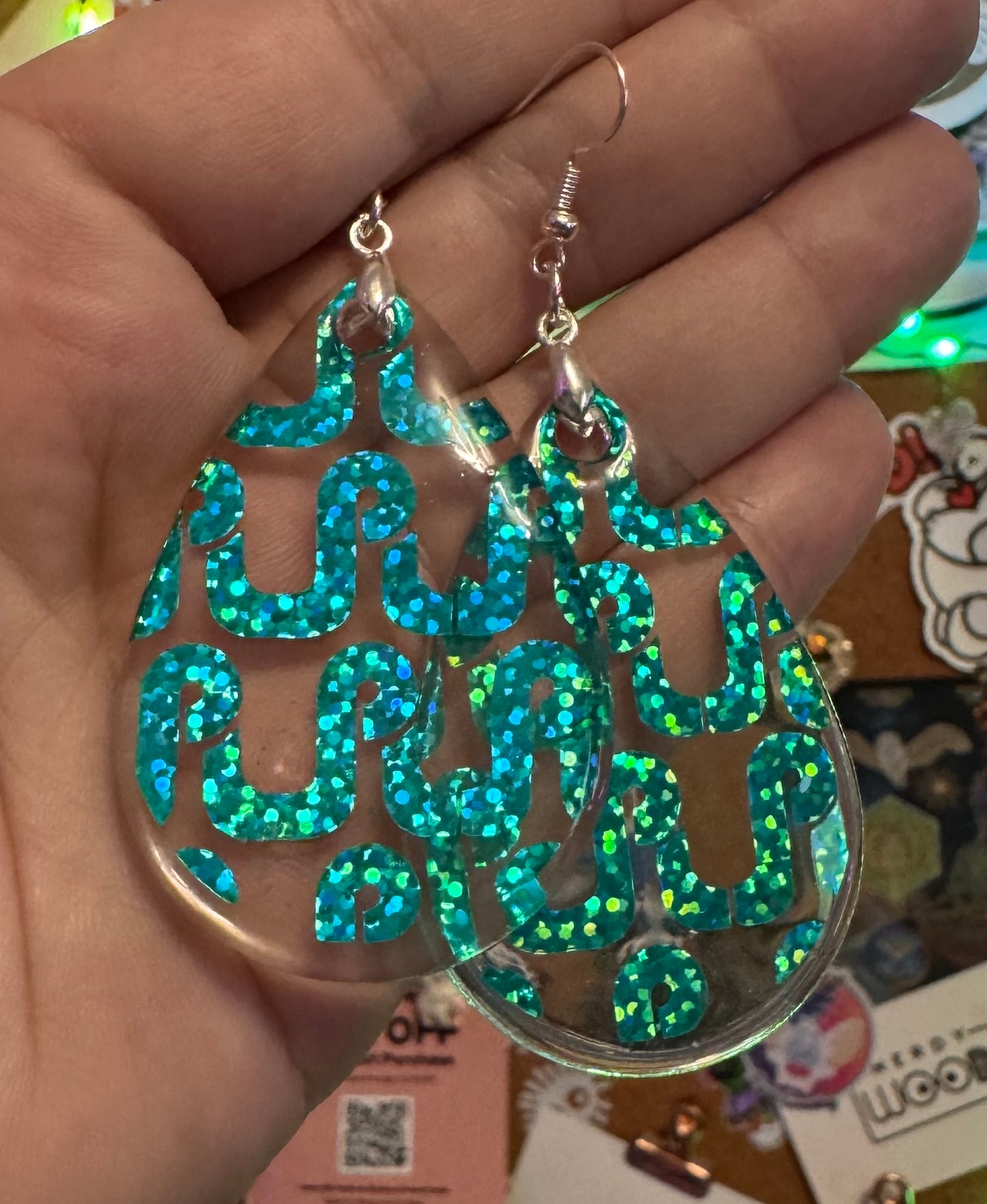 Single Layer Pretty Lights Teardrop Earrings