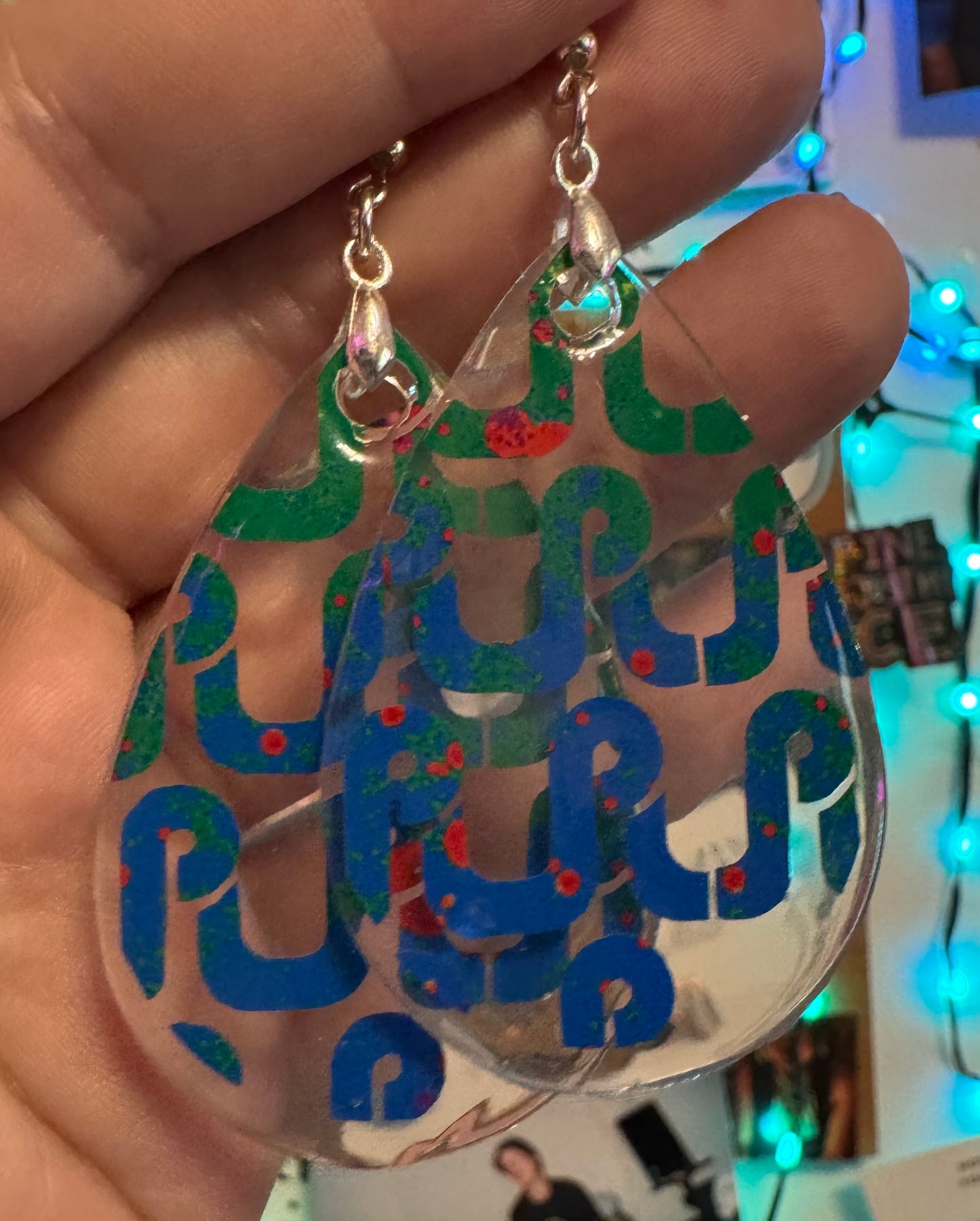 Single Layer Pretty Lights Teardrop Earrings