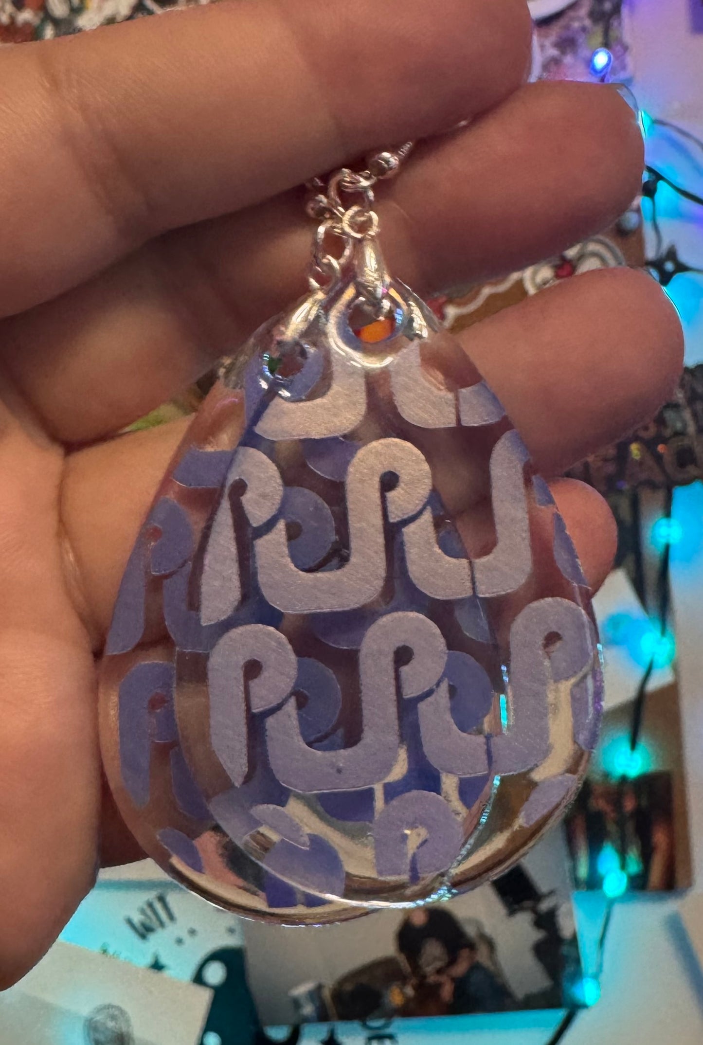 Single Layer Pretty Lights Teardrop Earrings