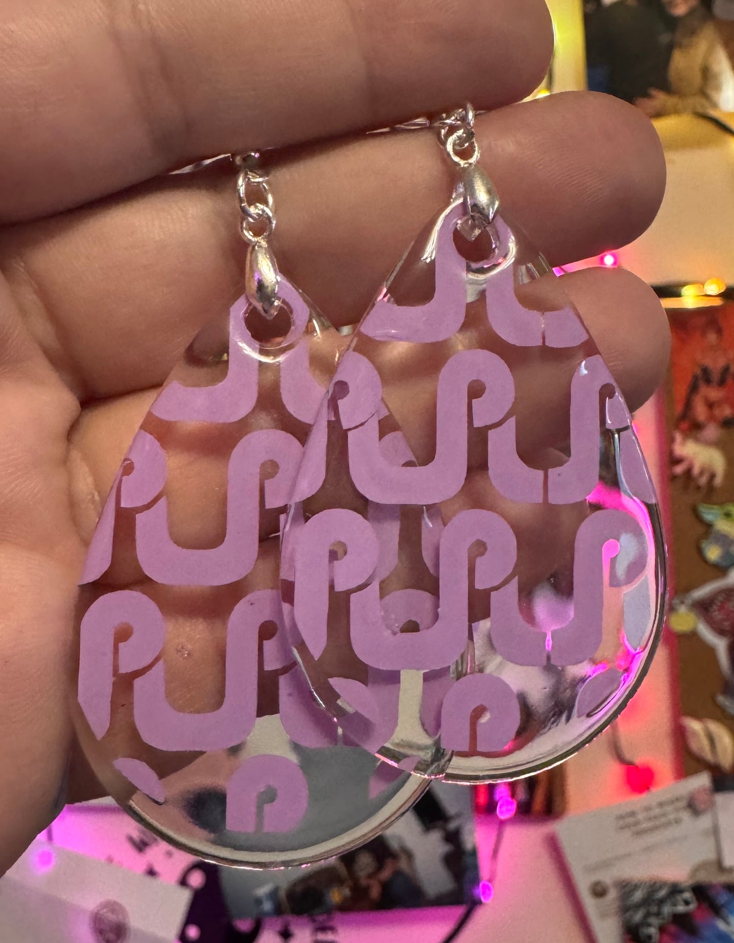 Single Layer Pretty Lights Teardrop Earrings