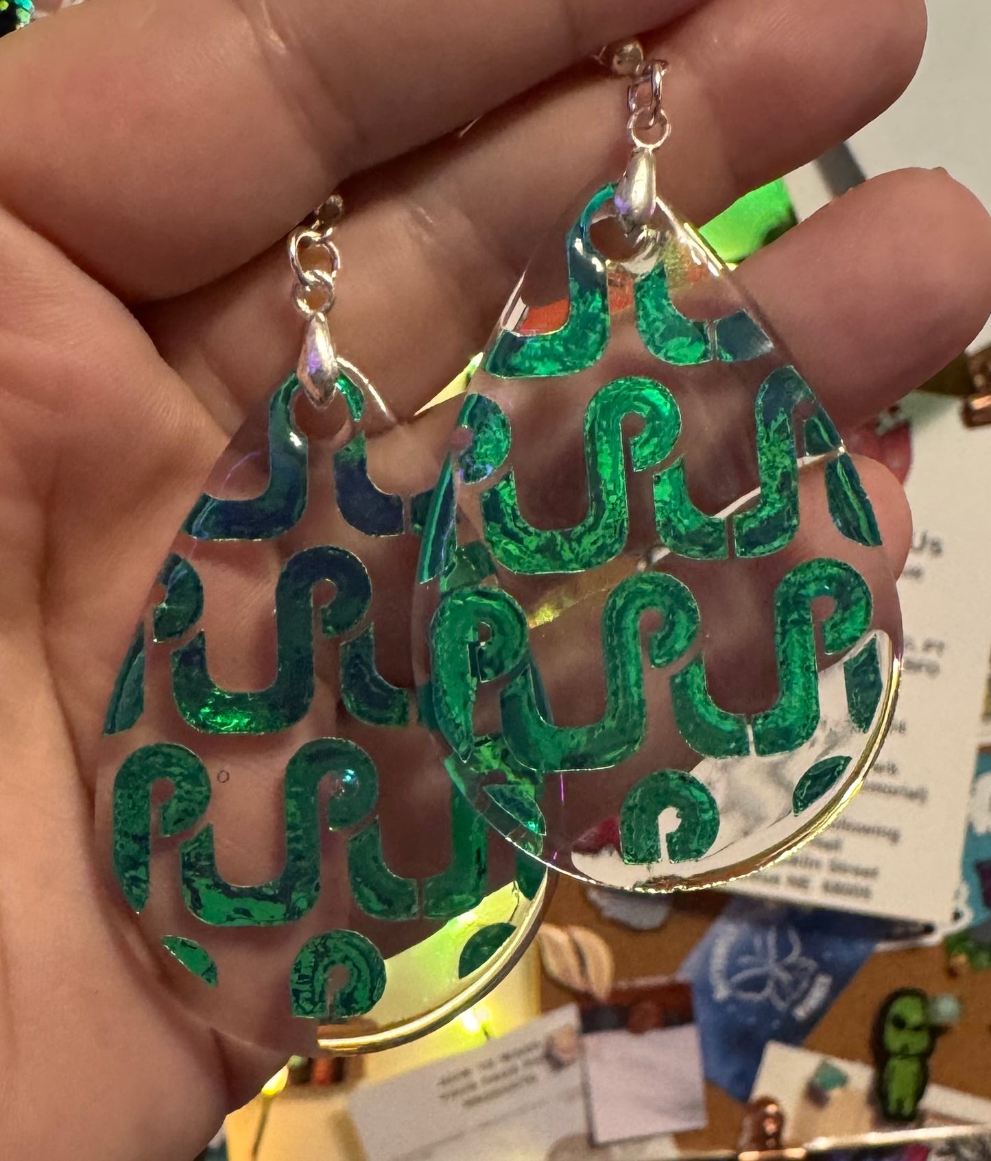 Single Layer Pretty Lights Teardrop Earrings