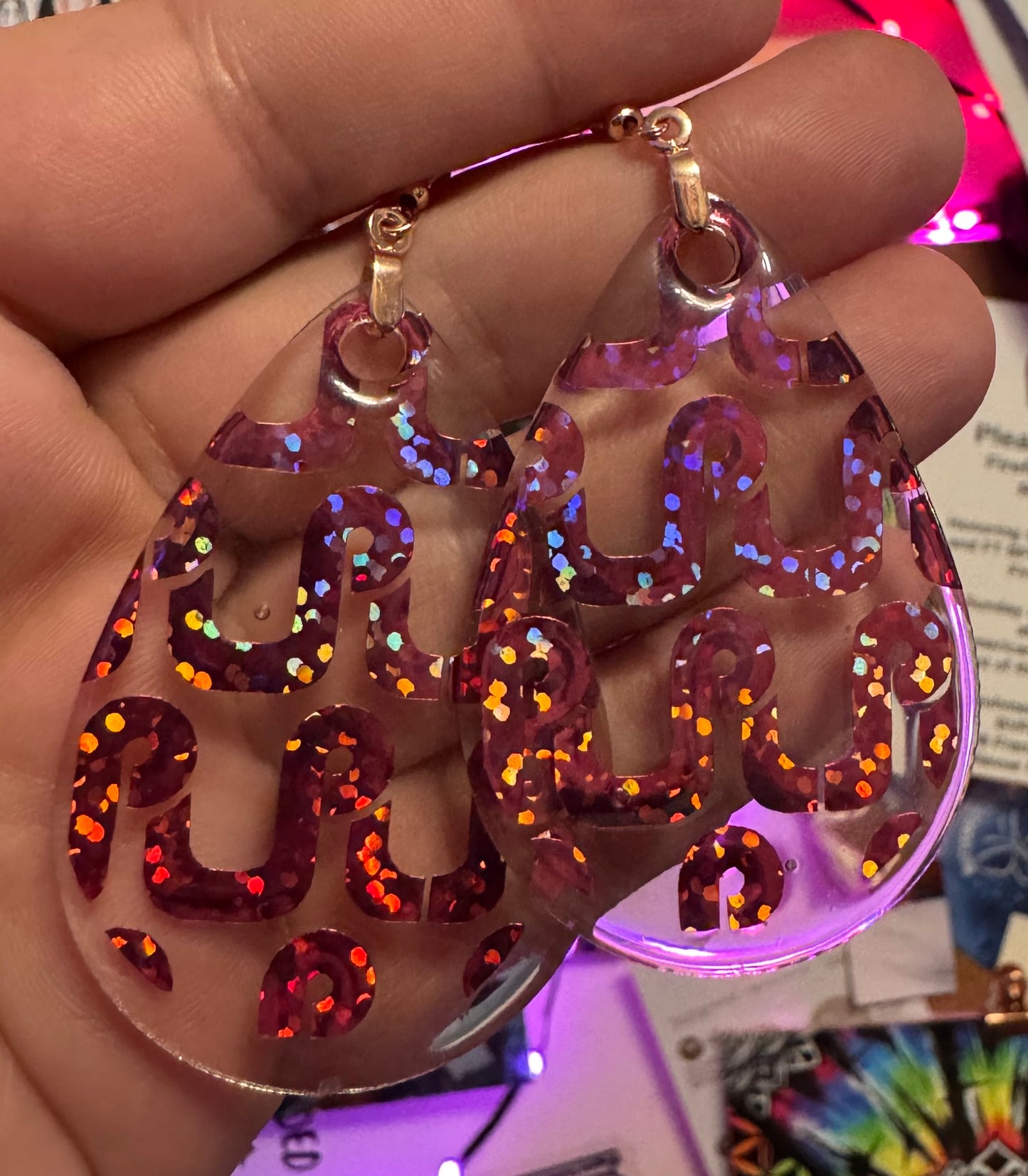 Single Layer Pretty Lights Teardrop Earrings