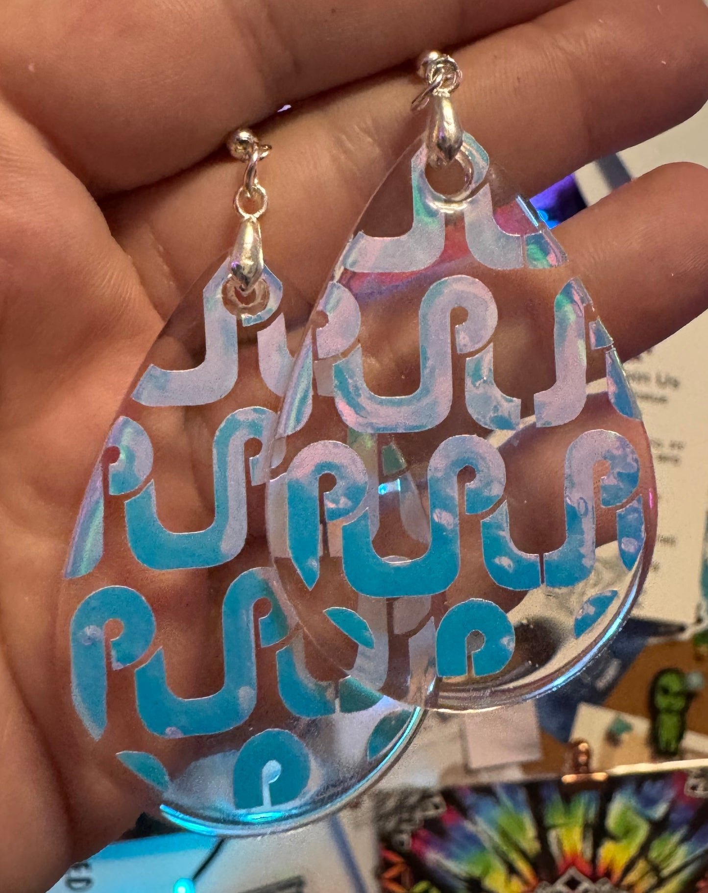 Single Layer Pretty Lights Teardrop Earrings