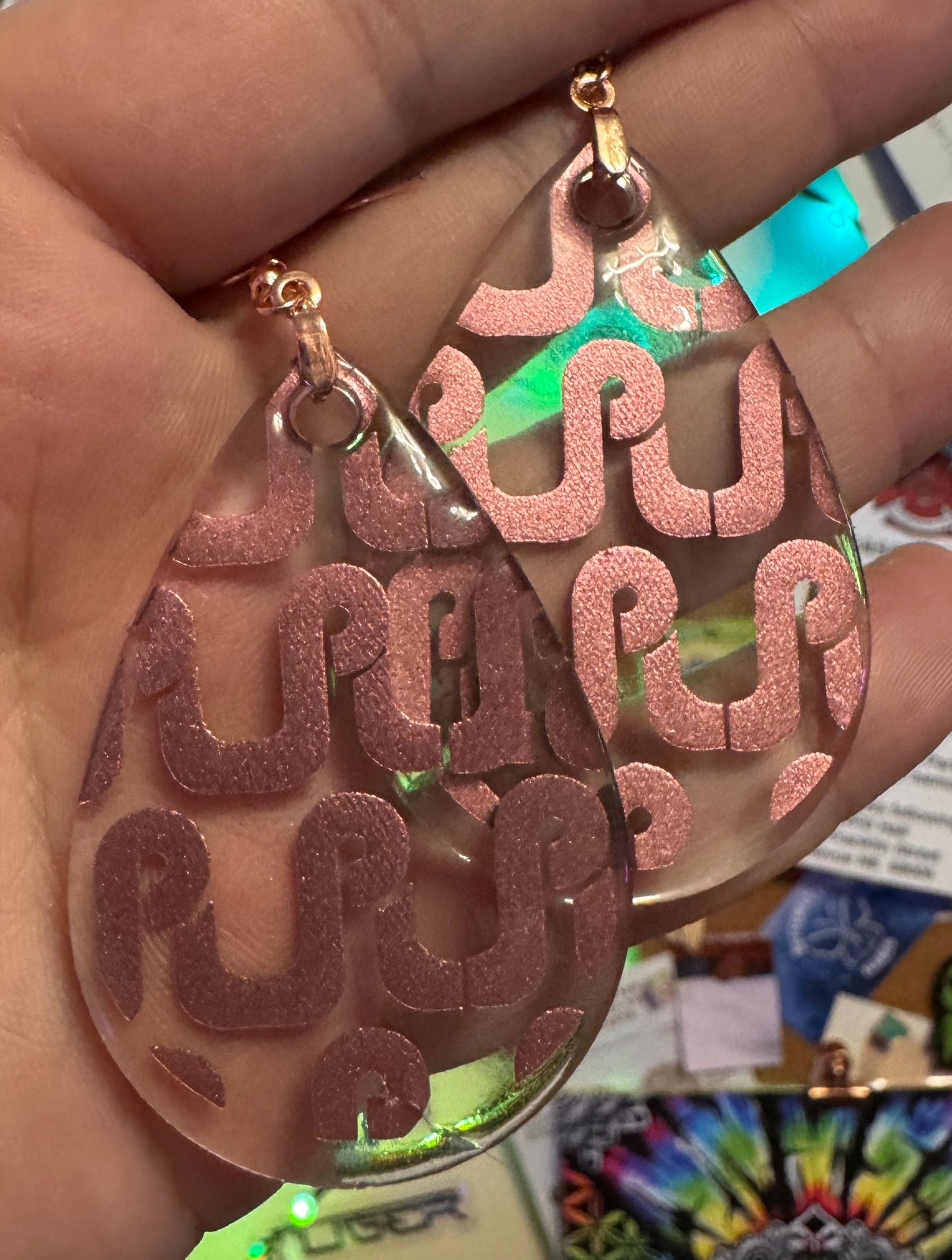 Single Layer Pretty Lights Teardrop Earrings