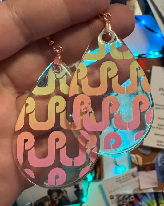 Single Layer Pretty Lights Teardrop Earrings