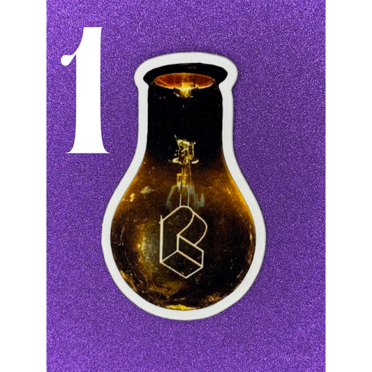 White Outlined PL Bulb