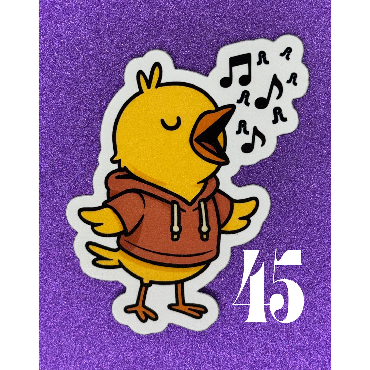 Yellow Bird Doing Derek Cosplay